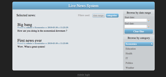 Building a live news blogging system in php. Spiced with HTML5, CSS3 and jQuery