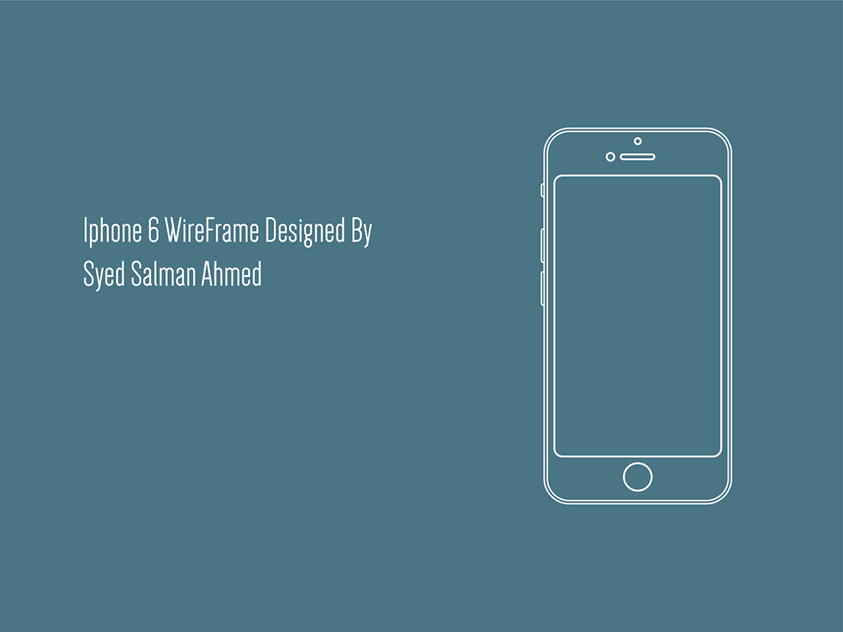 Iphone 6 Wireframe Designe