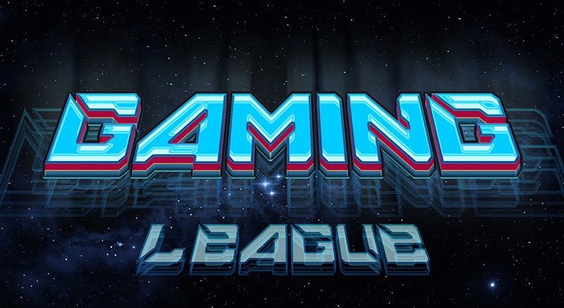 Gaming League Text Style PSD