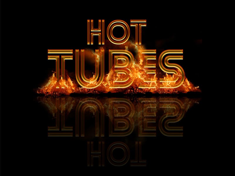 Hot Tubes Text Style PSD