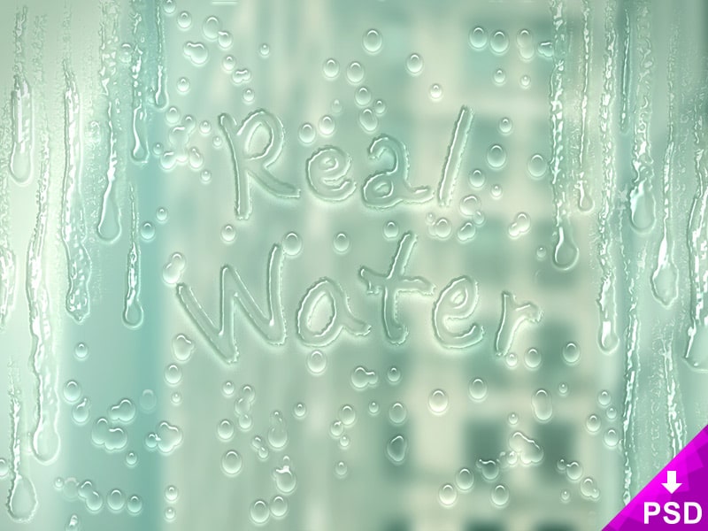 Real Water Layer Style PSD
