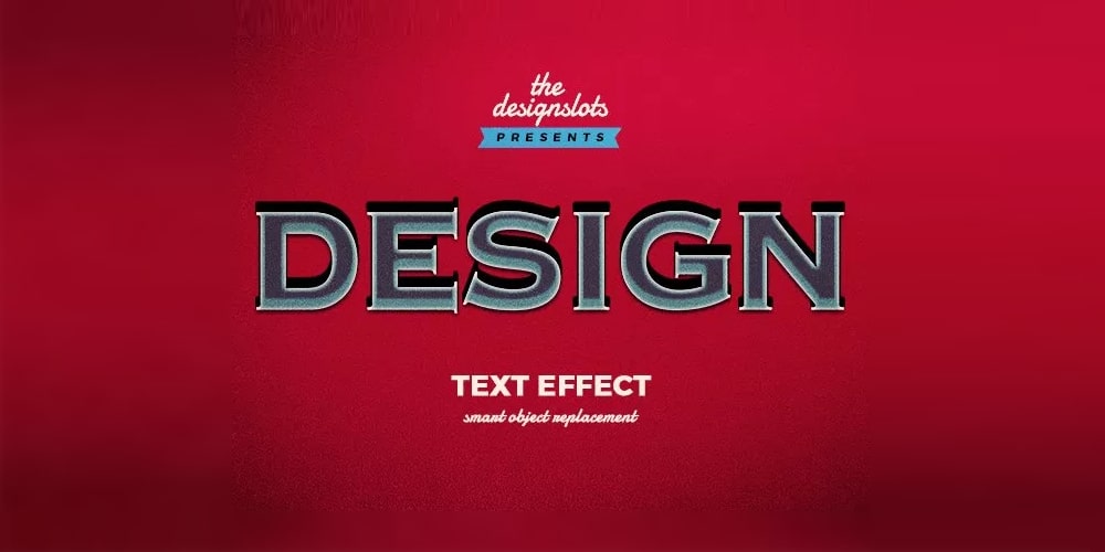 Design Vintage Text Effect PSD