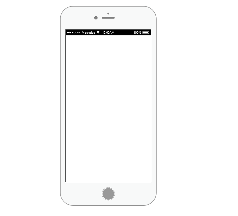 iPhone 7 Wireframe Template