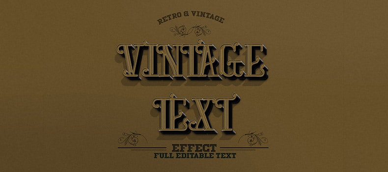 Retro & Vintage Text Effect v2