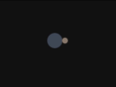 Orbiting moon loading animation