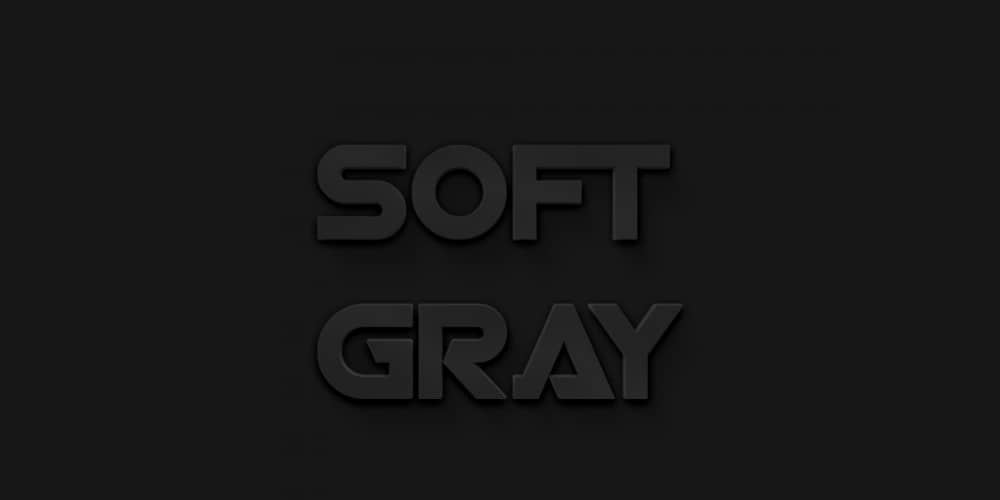 Soft Gray Text Effect PSD