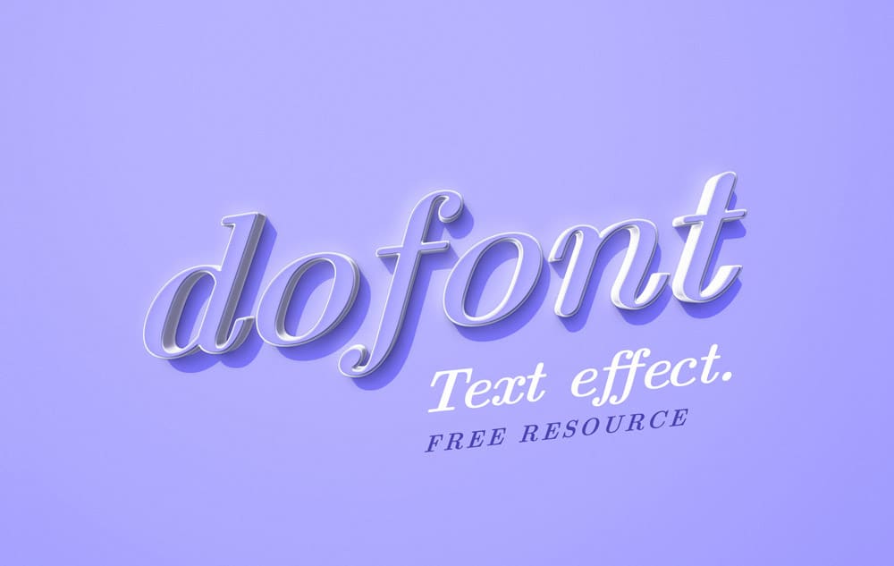 Dofont Text Effect PSD