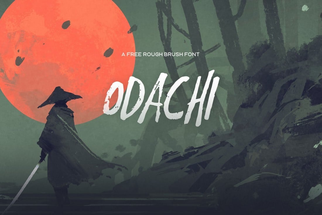 Odachi – Free Brush Font