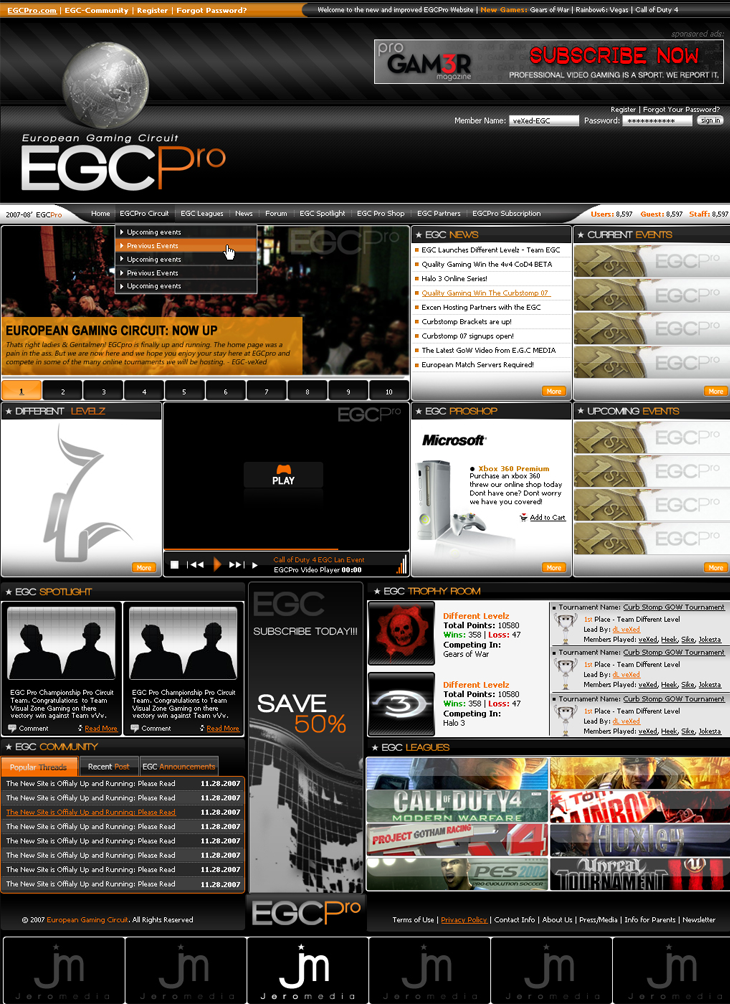 EGC pro WebSite
