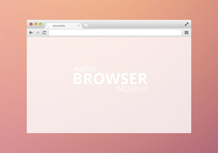Modern Browser MockUp