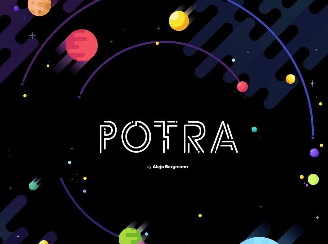 Potra – Free Futuristic Font