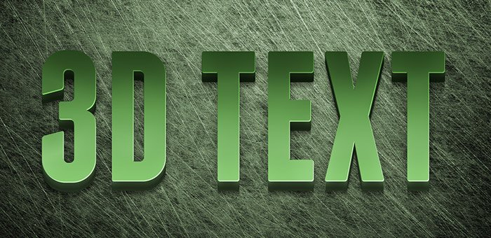 How to Create an Editable 3D Text Effect in Photoshop