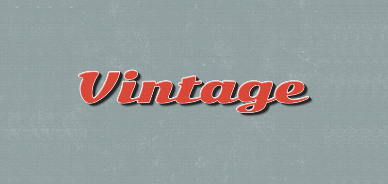 Vintage Type Effects for Photoshop