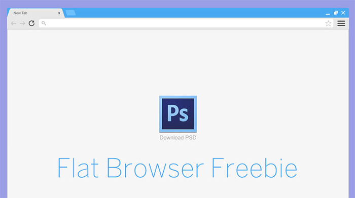 Freebie PSD: Flat Browser