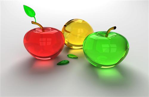 3D Apples Wallpaper