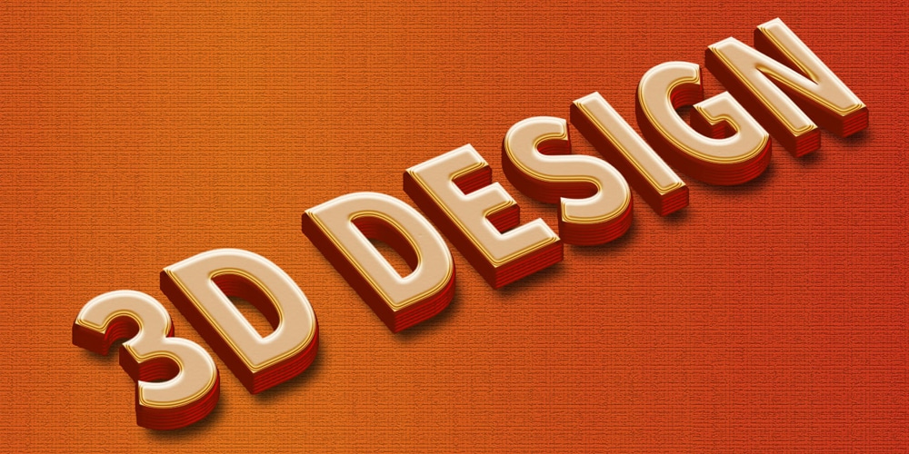 3d Textile Design PSD