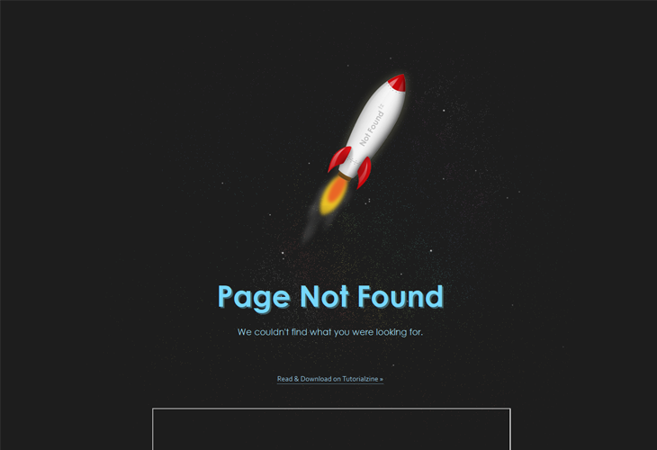 Creating an Animated 404 Page