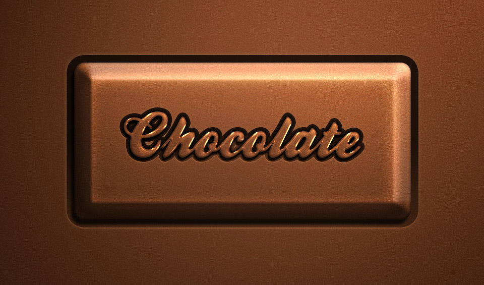 Chocolate Text Effect PSD