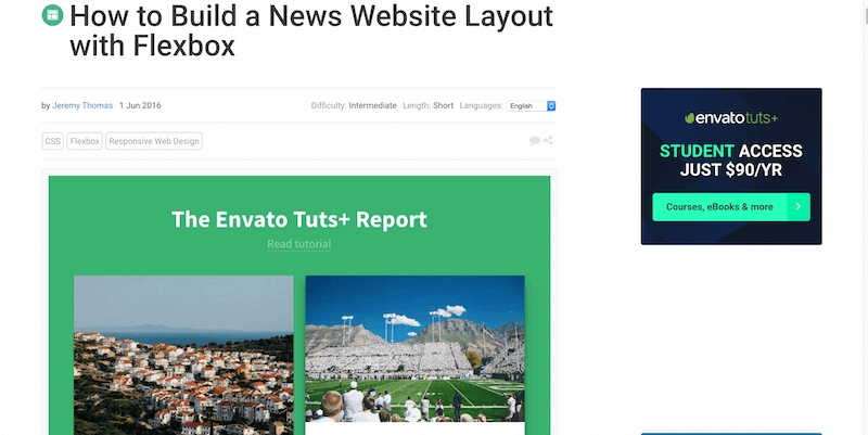 How to Build a News Website Layout with Flexbox