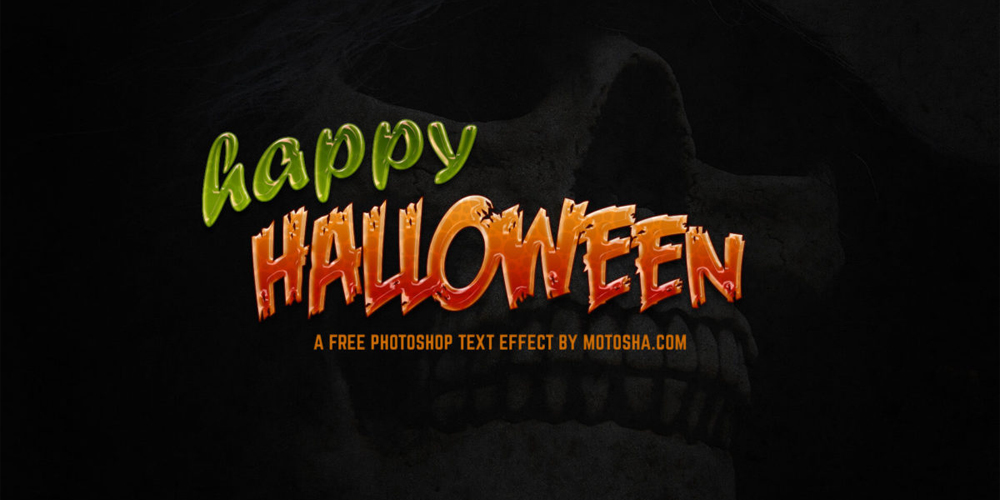 Free Halloween Text Effect PSD