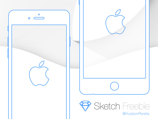 iPhone 6 & 6 Plus Wireframe .sketch