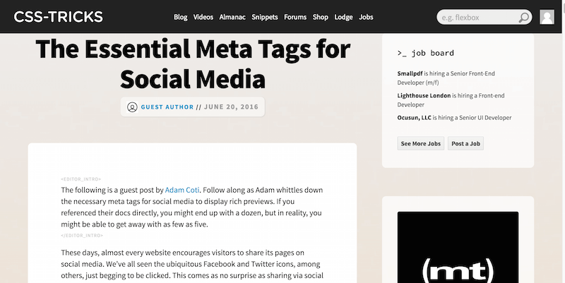 The Essential Meta Tags for Social Media