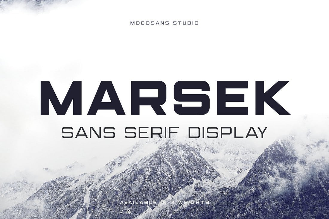 Marsek Display Sans Serif