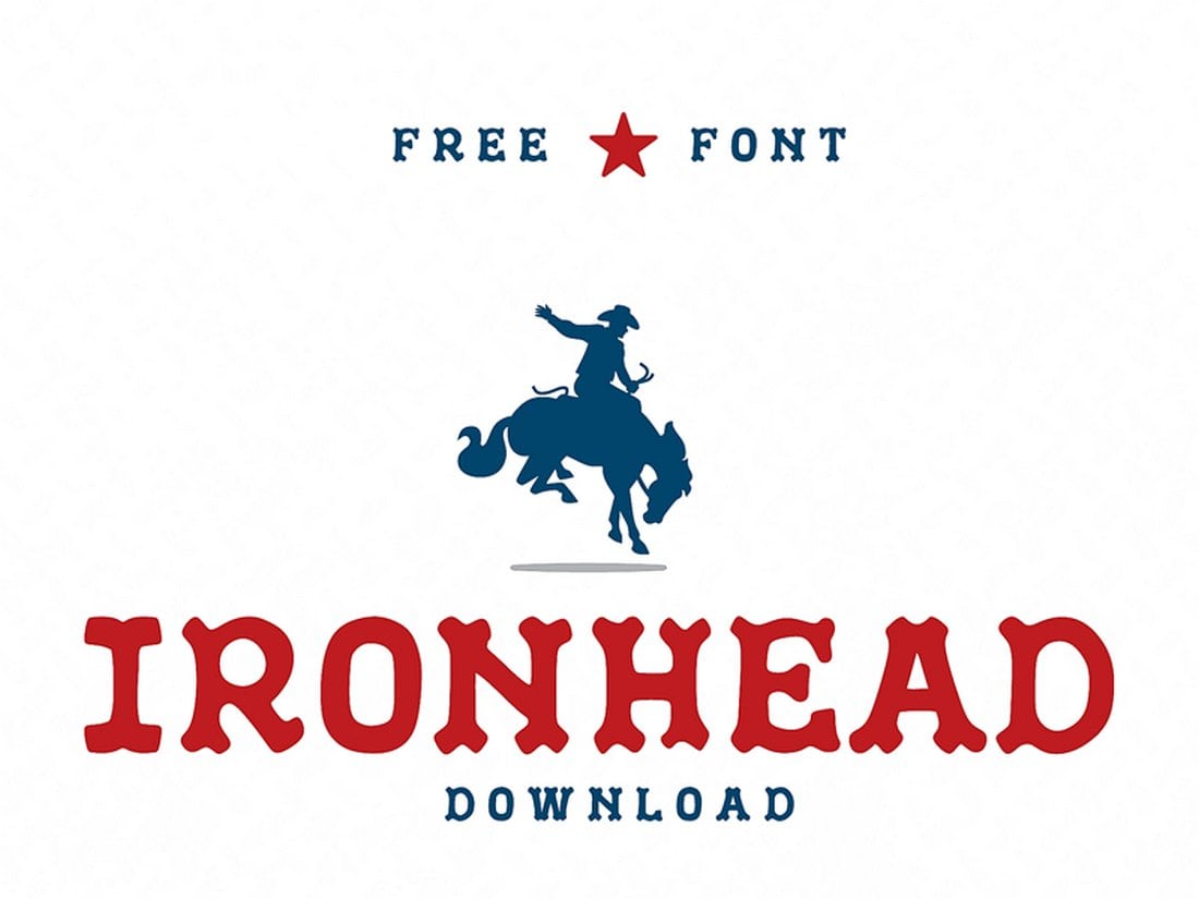 IronHead – Free Font