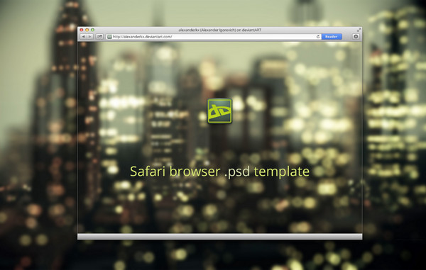 Safari Browser PSD