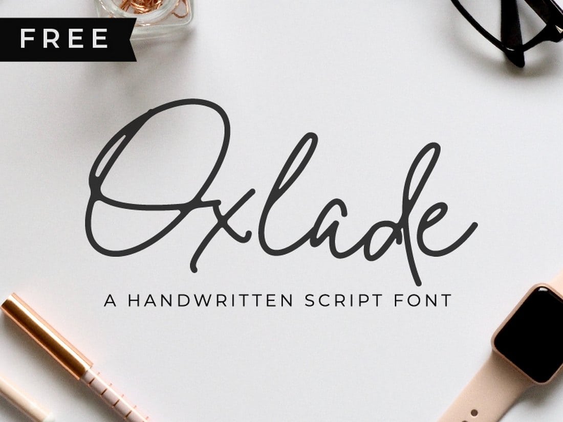 Oxlade Free Script Font