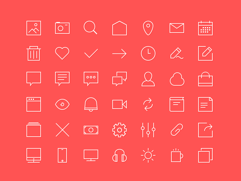 42 Outline Icons