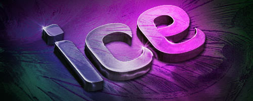 Slick 3D Ice Text Effect