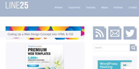 Coding Up a Web Design Concept into HTML & CSS