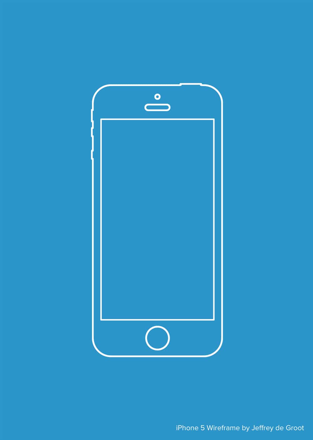 Vector iPhone 5 Wireframe