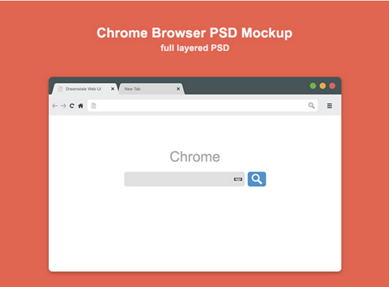 Chrome Browser Mockup