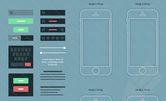 https://dribbble.com/shots/1644760-Free-iOS-7-iPhone-Wireframe-Mockup-for-Prototyping