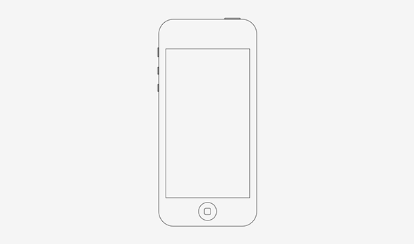 iPhone 5 wireframe