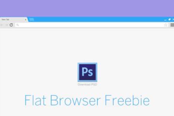 Flat Browser Mockup