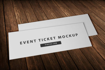 Event Ticket Template Mockup