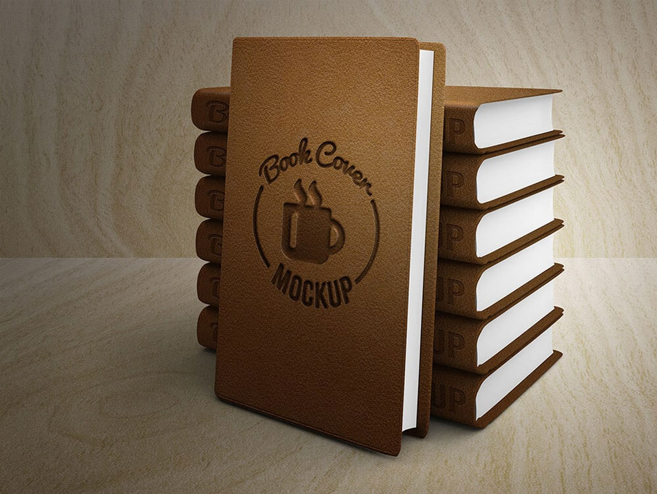 Leather Book Cover Mockup