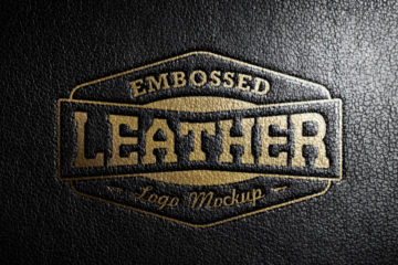 Leather Stamping Logo Mockup
