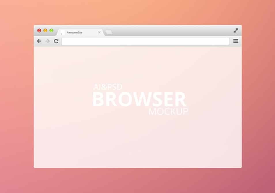 Modern Browser Mockup