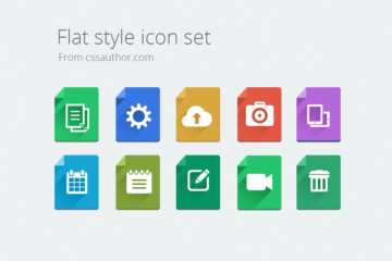 Flat Style Icon Set