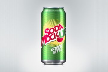 Soda Can Mockup Template