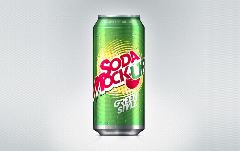 Soda Can Mockup Template