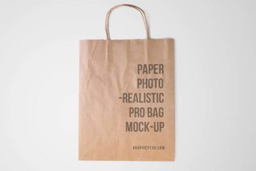 Paper Bag Template Mockup