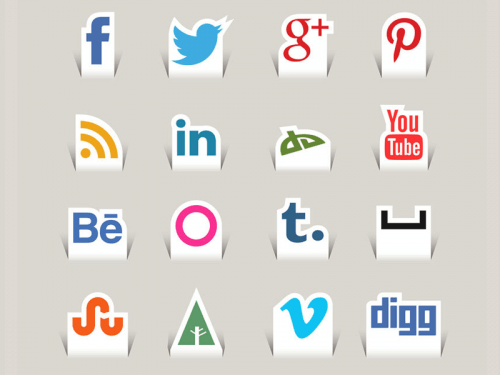 Paper Cut Social Media Icons by Ferman Aziz