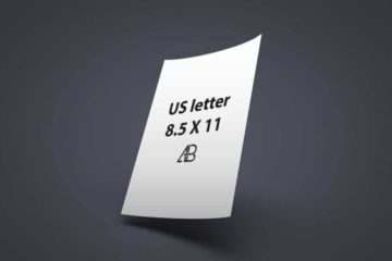 US Letter Paper Mockup
