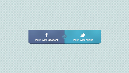 Free Facebook and Twitter Login Buttons