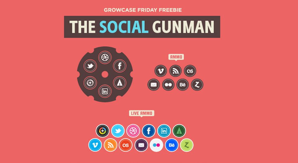 The Social Gunman Icons